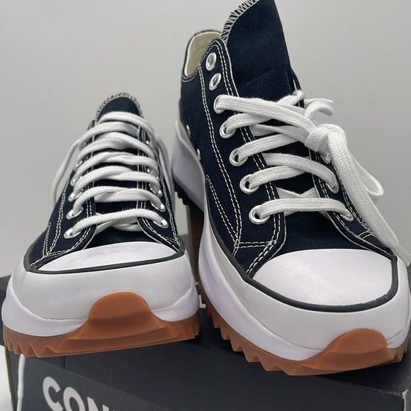 Converse Men’s RUN STAR HIKE OX BLACK/WHITE/GUM 168816C
Platforms Sneakers - Picture 5 of 16